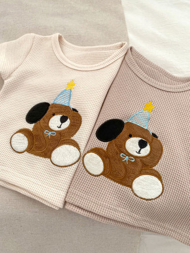 Loupi-set 0–3 år – Sommaroutfit för Flickor och Pojkar – 2-delad – Beige/Brun MoreForMini