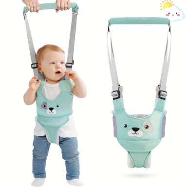 Ergonomische Loopsteun – Kigali Baby, Blauw/Bruin/Roze, Katoen, 9+ Maanden-More For Mini