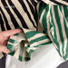 Randiga Barnbyxor – LucaLino Baggy Byxor Unisex, Svart/Grön, Bomull, Storlek 0–6 år More For Mini