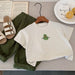 T-shirt med avokadotryck – Småbarn, Förskolebarn, Barn, Vit/Gul, Bomull, Storlek 2–7 år More For Mini