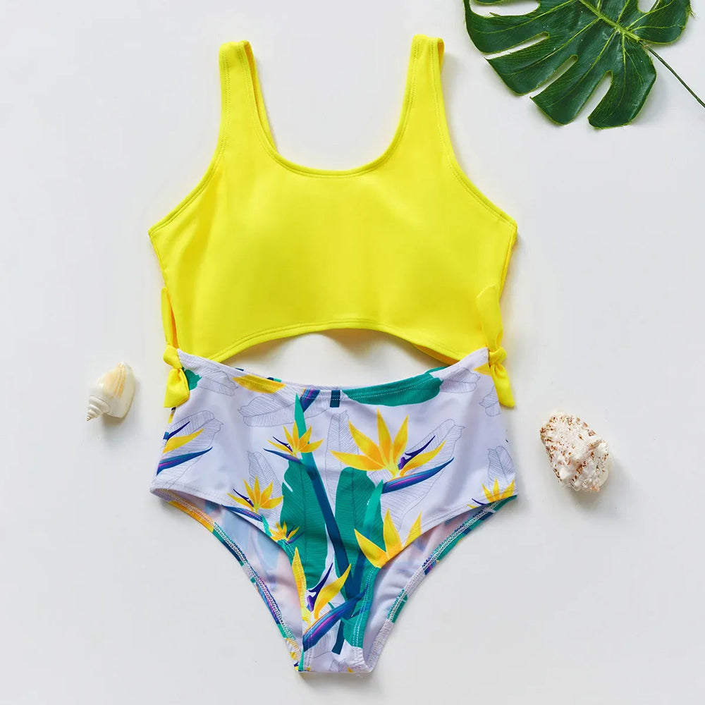 Flickor Tankini Baddräkt Sjöjungfruprint – Sommarstrandkläder | 3-12 år More For Mini