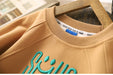 Sweater met Print - Smile Unisex, Groen/Bruin/Wit, Katoen, Maat 5-10 Jaar-More For Mini