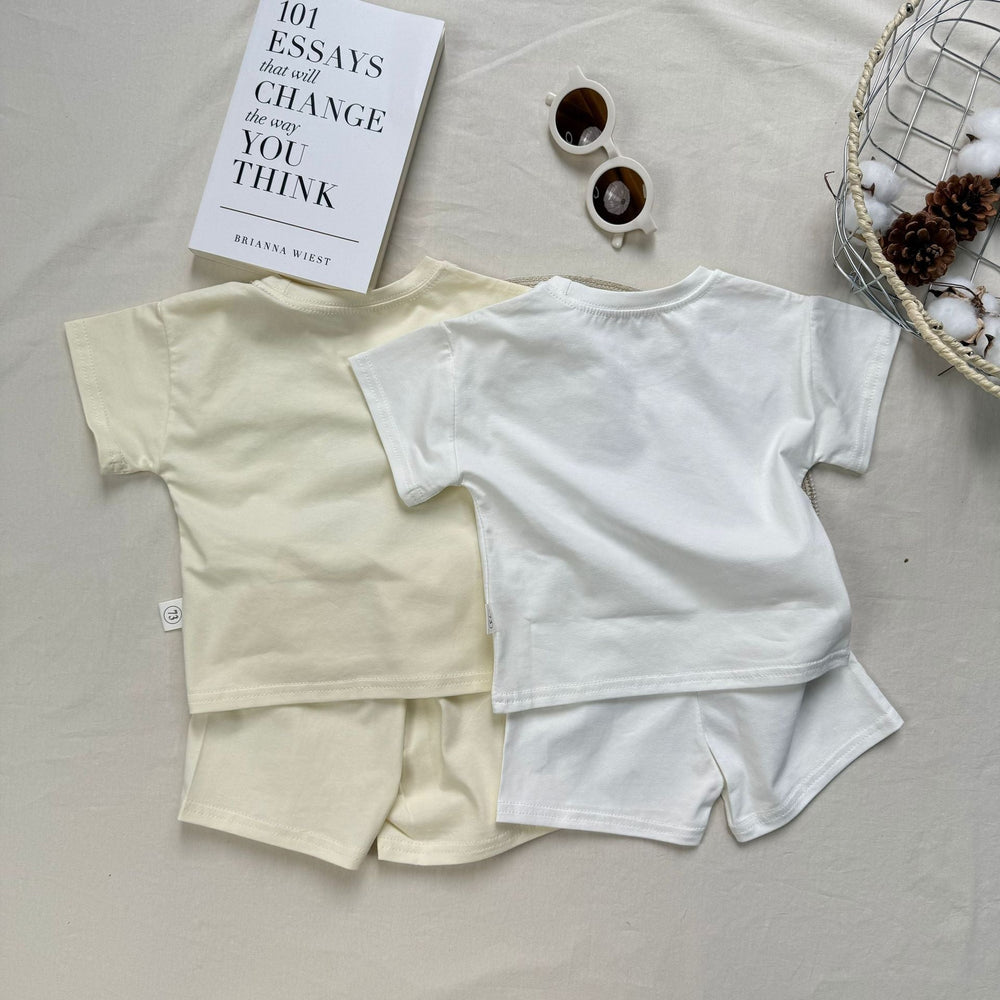 Rider Deux Babyset – 2-delat Sommarset med Vintage Motortryck | Bomull | Storlek 0–3 år More For Mini
