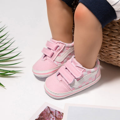 TinySteps Checker Babysneakers 0–1,5 år – Första Skor Halkfria | Kardborreband | Rutig Canvas More For Mini