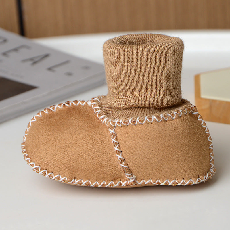Babytossor – CuddleToes Unisex, Brun/Grå/Beige/Rosa/Röd/Blå, Mocka, Storlek 0–12 Månader More For Mini