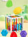 Sensorisk formkub – KibiTots Baby, Montessori, BPA-fri, från 6 månader More For Mini