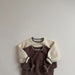 Gebreide Trui Retro - Toem Meisjes, Bruin/Beige/Wit, Katoen, Maat 0-7 Jaar-More For Mini