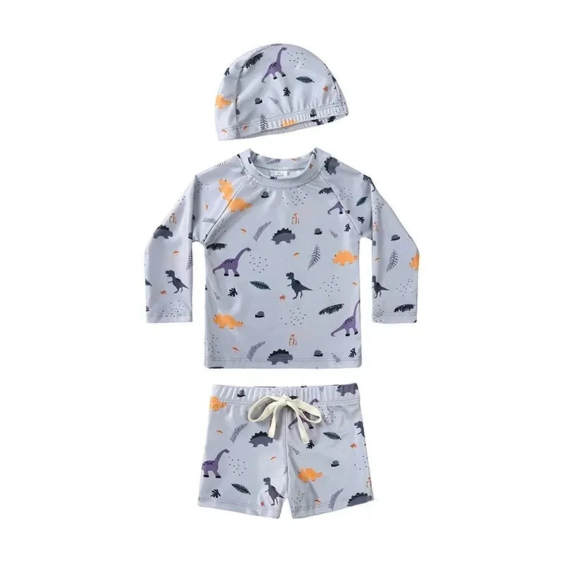 Baby Pojkar UV Simset med Hatt – UPF 50+ | 9M-7 år More For Mini