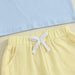 MiniMachines Zomerset Jongens | T-shirt met Bouwvoertuigen & Gestreepte Gele Short | Katoen & Polyester | 0–4 Jaar | Comfortabele Zomeroutfit More For Mini