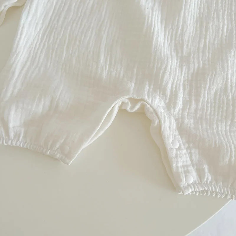 Baby Bear Setje – Ademend Zomer Rompertje met Zonnehoedje voor Baby’s 3-24 maanden More For Mini