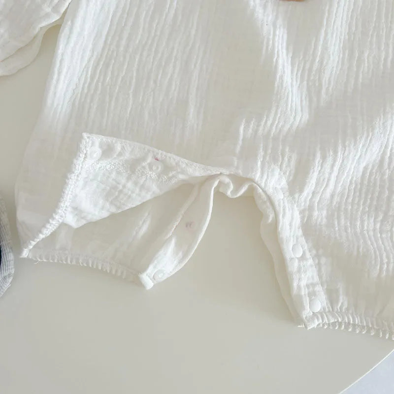 Baby Bear Setje – Ademend Zomer Rompertje met Zonnehoedje voor Baby’s 3-24 maanden More For Mini