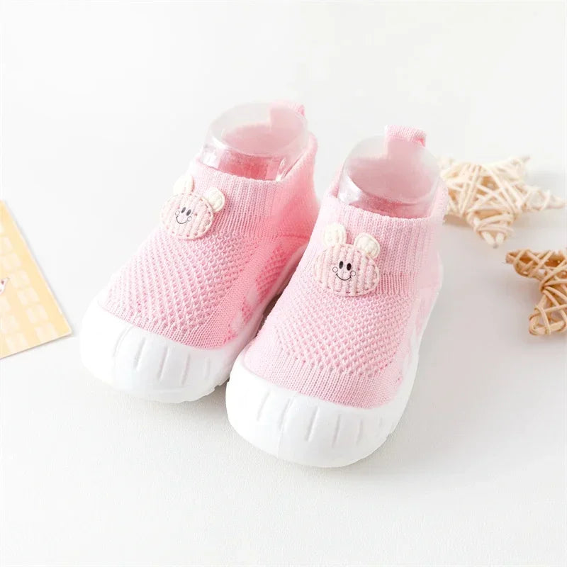 Babyslofjes met Anti-Slip | Veilig & Comfortabel voor Eerste Stapjes | KinderKus Bear Schoentjes More For Mini