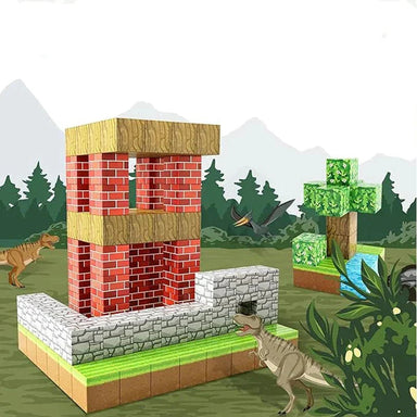 Magnetiska Byggblock för Barn – Pedagogisk STEM-leksak (48 eller 100 delar) – Kreativt Byggleksak från 3 år More For Mini