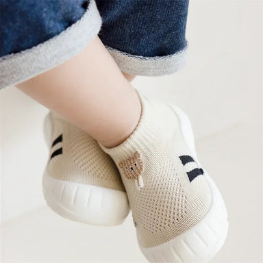 Babyslofjes met Anti-Slip | Veilig & Comfortabel voor Eerste Stapjes | KinderKus Bear Schoentjes More For Mini
