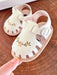 Babysandaler med Blombroderi – Little Steps Flickor, Svart/Rosa/Beige/Grön/Vit, Storlek 0–2 år More For Mini