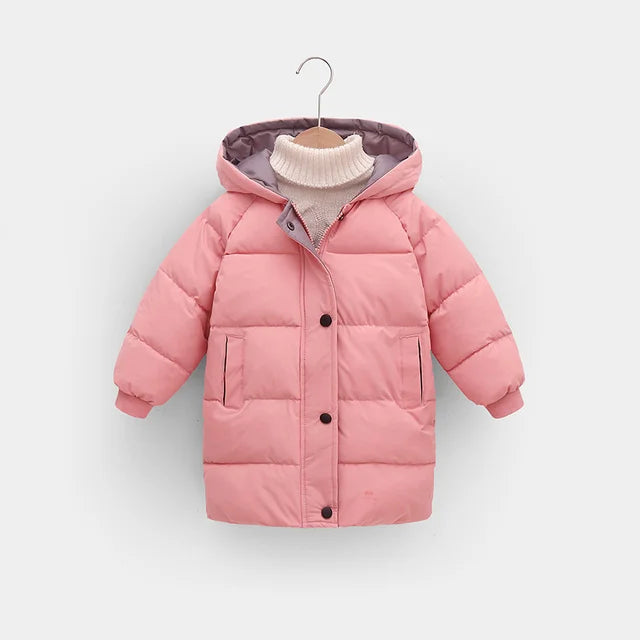 Parka Jas - Tuni Unisex, Zwart/Roze/Blauw/Wit, Polyester, Maat 0-9 Jaar-More For Mini