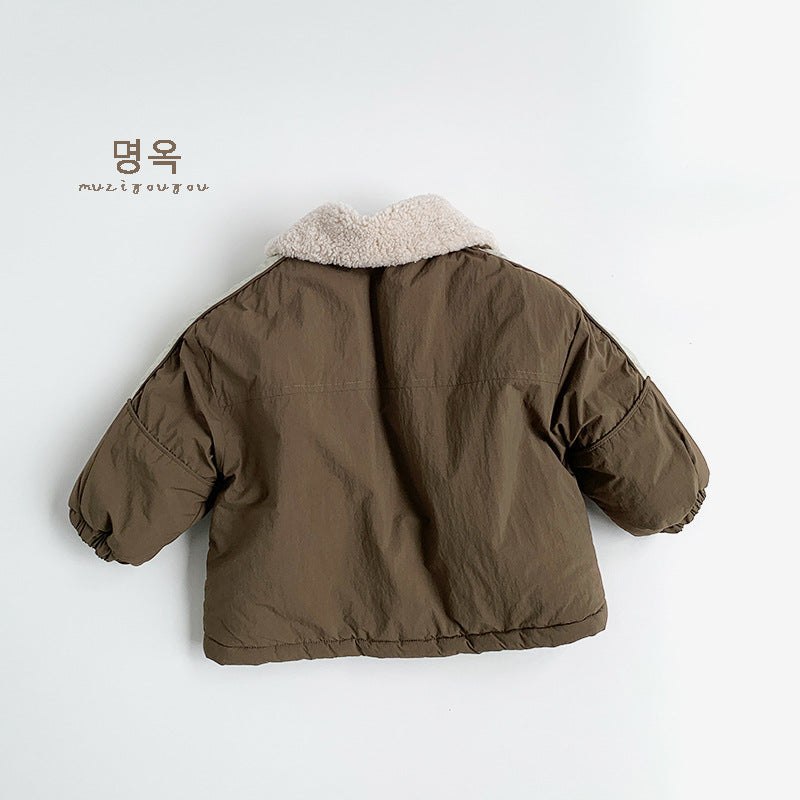Jas met Kraag - Muziyouyou Unisex, Groen, Katoen, Maat 0-6 Jaar-More For Mini