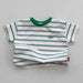 Mini Energy Baby T-shirt – Randig bomullströja med texttryck | Unisex | Storlek 0–3 år More For Mini