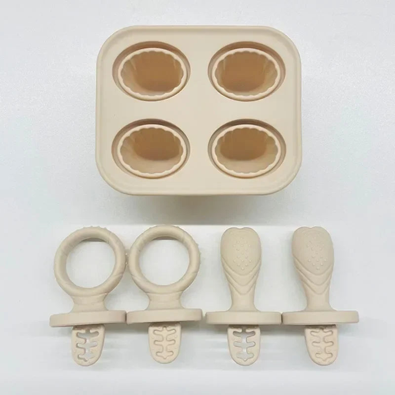 5-delars Baby Bitring Set – BPA-fri Silikon med Handring Lilla Lycka