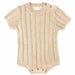 CozyNest Stickad babyromper 0–2 år | Mjuk bomullsblandning & ribbmönster | Bekväma babykläder More For Mini