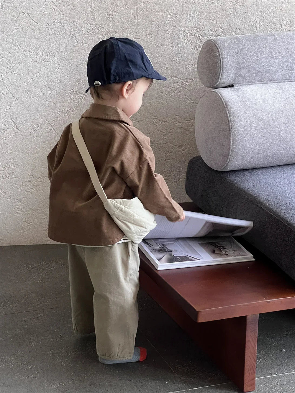 OLWIN Corduroy Babyjas – Ribfluwelen Unisex Jas van Katoen (0–3 Jaar) More For Mini