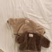 Teddy Bomber Jas voor Kinderen | Zachte Warme Winterjas Unisex | 9 Maanden – 3 Jaar | Fleece Look met Sportieve Boorden More For Mini