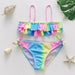 Flickor Tankini Baddräkt Sjöjungfruprint – Sommarstrandkläder | 3-12 år More For Mini