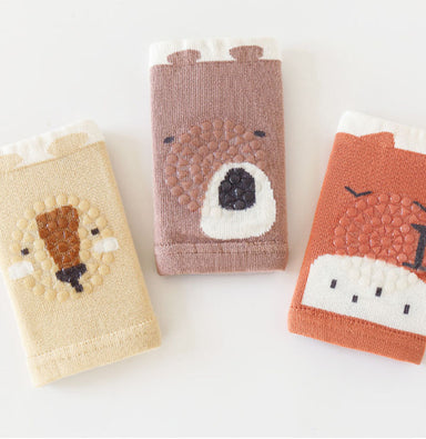 Knäskydd och strumpset – SnuggleStep Unisex, Gul/Brun/Orange/Rosa/Vit, Bomull, Storlek 0–5 år More For Mini