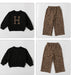 Set van Trui en Broek met Luipaardprint - H Meisjes, Katoen, Maat 1-7 Jaar-More For Mini