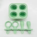 5-delars Baby Bitring Set – BPA-fri Silikon med Handring Lilla Lycka