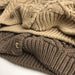 Gebreid Vest met Kabel - Mandu Unisex, Beige/Bruin, Katoen, Maat 0-6 Jaar-More For Mini
