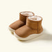 Warme Winterlaarzen - Abuya Unisex, Beige/Bruin/Blauw/Roze, Suède, Maat 14-20-More For Mini