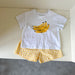 Frubino Frukt & Grönt Set – Sommarklädeset Baby/Småbarn/Barn 0–9 år – T-shirt + Rutiga Shorts – 100 % Bomull – Unisex – Fruktmotiv More For Mini