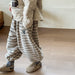 Gestreepte Joggingbroek - Knuffelzacht Unisex, Blauw/Grijs/Beige, Katoen, Maat 0-6 Jaar-More For Mini