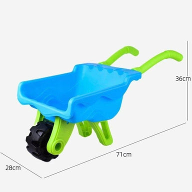 Sandino Sand- & Strandlekset – 22-delars Utomhusleksak med Skottkärra för Barn 2–6 År – Sandlåda & Trädgårdsset More For Mini