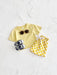 Mellow Mini kledingset 0-3 jaar: T-shirt en geblokte broek in geel, blauw, paars of groen. Duurzaam, comfortabel en perfect voor de zomer! MoreForMini