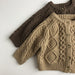 Gebreid Vest met Kabel - Mandu Unisex, Beige/Bruin, Katoen, Maat 0-6 Jaar-More For Mini