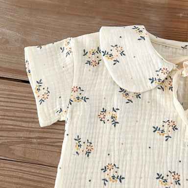 LittleBloom Babyset 0–3 år | Musselin Sommaroutfit för Flicka | Blommigt Mönster | Klänning, Body, Set eller Topp & Byxa More For Mini