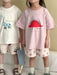 T-shirt med Dinosaurieprint – Baby, Småbarn, Förskolebarn, Grön/Grå/Beige/Rosa, Bomull, Storlek 0–8 år More For Mini
