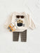 Klädset med Leggings och Tröja Muffin – Nom Nom Unisex, Beige, Bomull, Storlek 0–3 år More For Mini