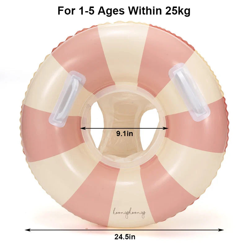 Baby Simring med Soltak – Uppblåsbar Float | Upp till 25kg More For Mini