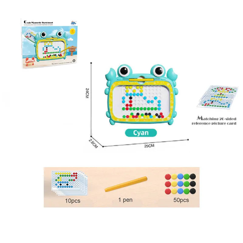 EduPlay Crabby Magneto Magneettablet – Rommelvrij Creatief Spelen & Leren voor Kinderen More For Mini
