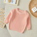 Gebreide Trui - Amba Unisex, Wit/Zwart/Blauw/Roze/Groen/Grijs/Bruin, Katoen, Maat 0-6 jaar-More For Mini