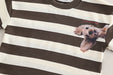 Sommar Randigt Klädset T-shirt + Shorts Jogging – Baby Småbarn Förskolebarn Doggo Days, Brun/Svart, Bomull, Storlek 0–5 år More For Mini