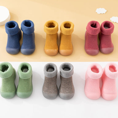 Schoen met Anti-Slip - Libre Unisex, Zwart/Blauw/Bruin/Geel/Groen/Roze, Katoen, Maat 18-27-More For Mini