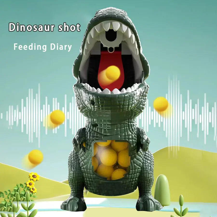 Dinosaurie Skjutspel Barn – T-Rex Ball Shooter med Foamblollar More For Mini