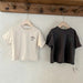 Oversized T-shirt – CozyLove Unisex, Grå/Beige, Bomull, Storlek 0–8 år More For Mini