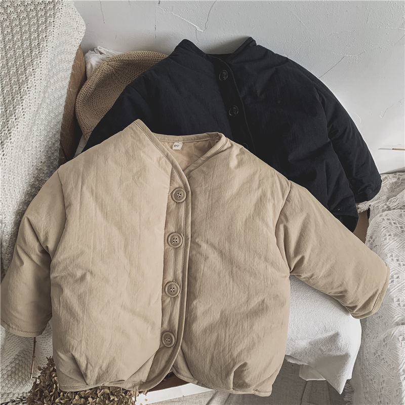 Jas - Ula Unisex, Zwart/Bruin, Polyester, Maat 1-7 Jaar-More For Mini