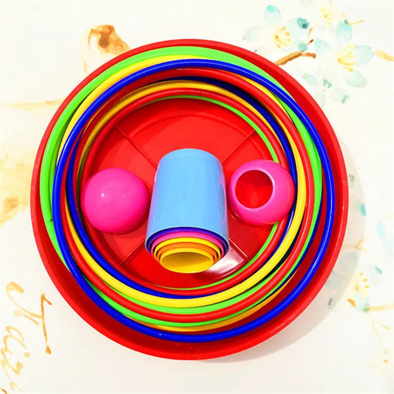 Ringkastningsspel för Barn – Stapeltorn & Ring Toss | Inne & Ute Lilla Lycka