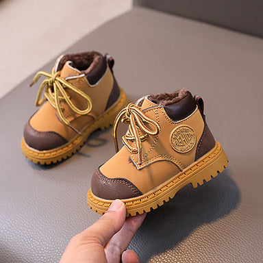 Schoen met wol - Lisi Unisex, Zwart/Bruin, Leer, Maat 16-20-More For Mini